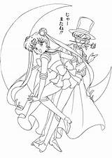Sailor Moon Pages Coloring Scouts Group Book Getdrawings Drawing Getcolorings sketch template