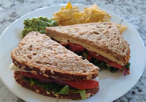 simple cheese sandwich  lunch vegetarian