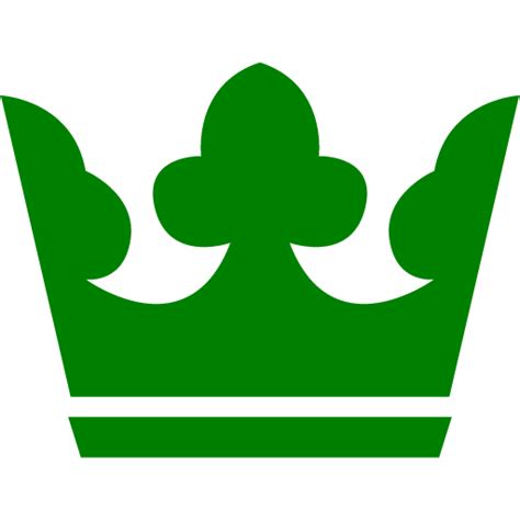 green crown  icon  green crown icons