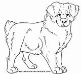 Shepherd Coloring Puppy Australian Pages German Dog Lineart Drawing Cartoon Library Deviantart Getdrawings Clip Template Popular sketch template
