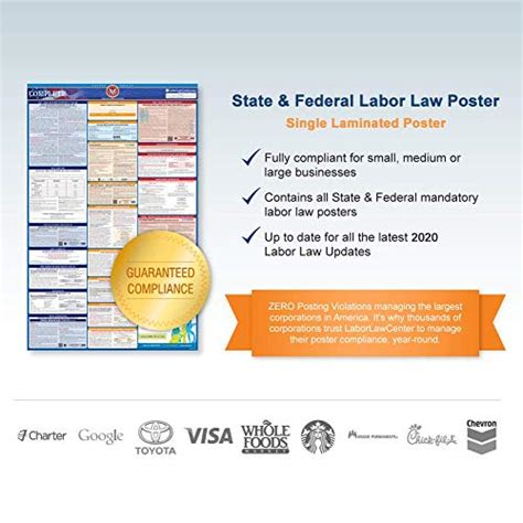 fl labor law poster  edition state federal  osha compliant