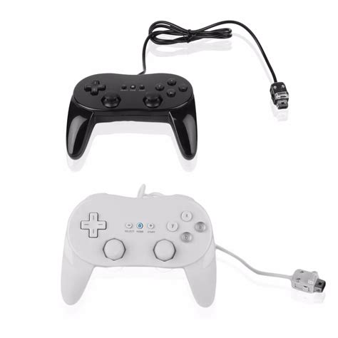 classic wired game controller gaming remote pro gamepad shock joypad joystick  nintendo wii