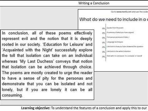 writing  essay conclusion support teaching resources