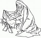 Nativity Depiction Nursed Azcoloring sketch template
