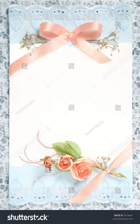 blank vintage paper  flowers design stock photo  shutterstock
