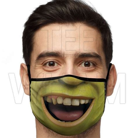 shrek polyester face mask medium
