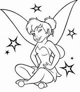 Tinkerbell Coloring Disney Pages Bell Tinker Laughing Line Drawing Printable Characters Drawings Halloween Sheet Print Clipart Clip Fairy Colouring Color sketch template