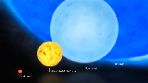 blue giant compared  sun