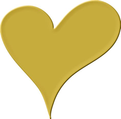 yellow heart clipart    clipartmag