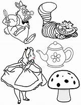 Party Tea Alice Wonderland Coloring Mad Hatter Pages Clip Clipart Drawing House Drawings Cartoon Color Teapot Disney Dormouse Printable Hatters sketch template