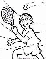 Tennis Coloring Pages Printable sketch template