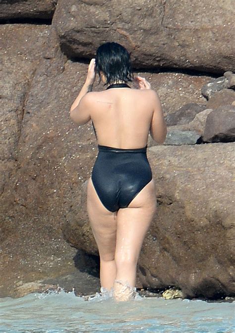 demi lovato v selena gomez in the battle of the bathing suits