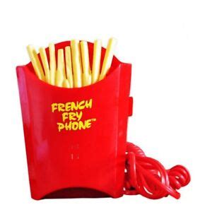 red french fries shape cord phone novelty wired telephone creative fixed phone