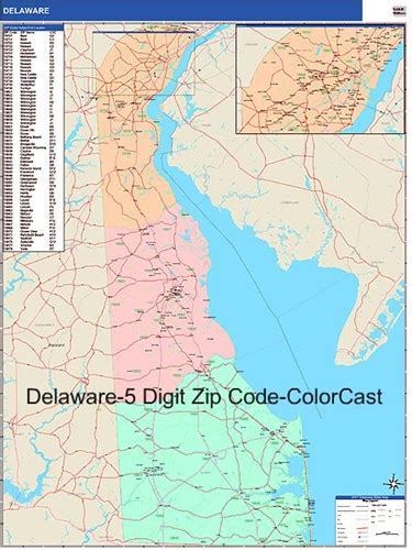 Delaware Zip Code Map From