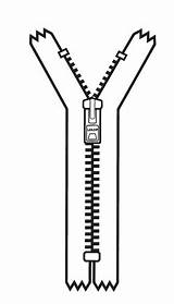 Zipper sketch template