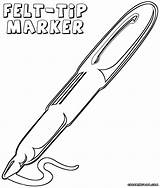 Marker Coloring Pages sketch template