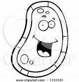 Germ Clipart Cartoon Coloring Face Happy Thoman Cory Outlined Vector Smiling sketch template