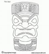 Tiki Coloring Hawaiian Tikki Maske Sketchite Luau Sketch Kittybabylove Designlooter Gemerkt sketch template