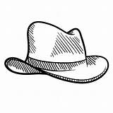 Hat Sketch Cowboy Coloring Pages Kids Kidsplaycolor Hats Drawing Color sketch template
