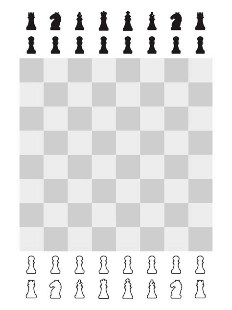 printable chess board template printable templates