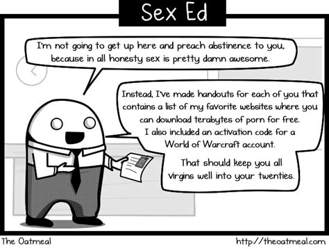 what we should have been taught in sex ed the oatmeal