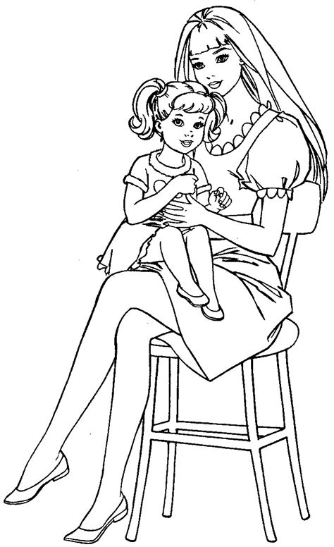 barbie pages truck coloring pages