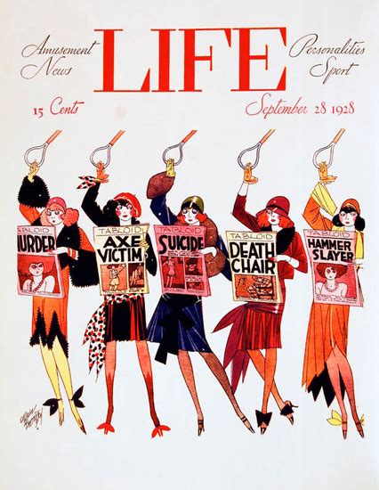 life magazine cover copyright 1928 tabloid mad men art vintage ad art collection