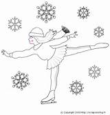 Patineuse Coloriage Glace sketch template