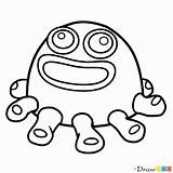 Singing Monsters Coloring Pages Jammer Toe Draw Monster Book Monters Printable Step Kids Ghazt sketch template