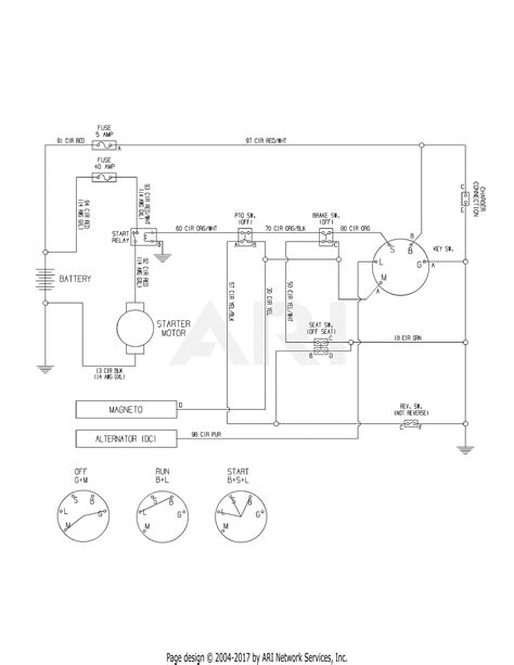 mtd ajc  parts diagram  wiring schematic