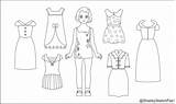 Paper Coloring Dolls Doll Color Pages Colouring Template Sheets Paperdoll Templates Print Princess Kids Disney Colour Set First Hubpages sketch template