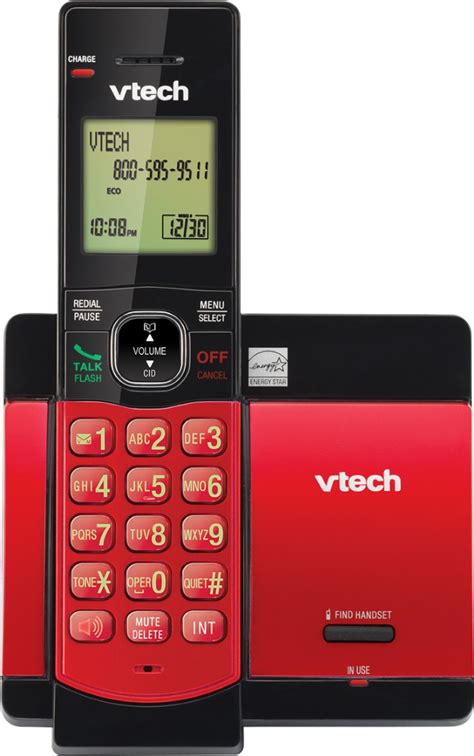 vtech cs5119 16 dect 6 0 expandable cordless phone system red