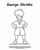 George Shrinks Coloring Gs Cb Pages sketch template