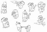 Minions Minion Movies Films Coloriages Emotioncard sketch template