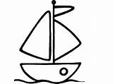 Coloring Boat Pages Simple Printable Boats Kids Clipart Ctr Shield Sunken Ship Cliparts Drawing Preschool Sailing Color Sheet Clip Sailboat sketch template