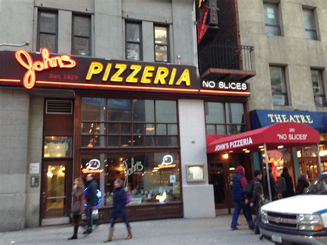 johns pizzeria review  york times square ny