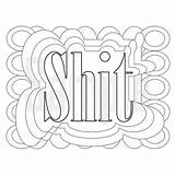 Coloring Pages Adult Shit Sweary Choose Board Printable sketch template