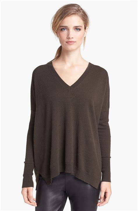 vince double  neck cashmere sweater nordstrom