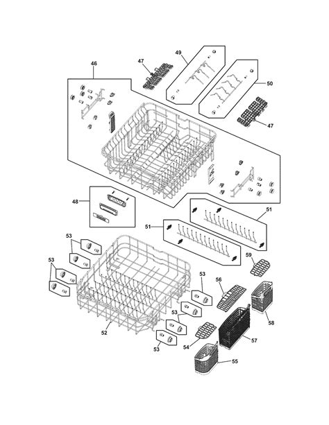 frigidaire dishwasher tub parts model fphdkf searspartsdirect