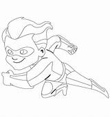 Incredibles Coloring Pages Dash Printable Color Cartoons Online sketch template