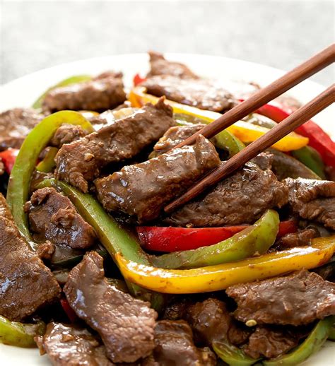 chinese pepper steak ready   minutes kirbies cravings