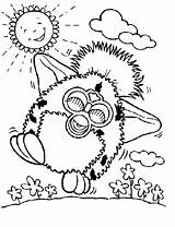 Sunny Coloring Pages Furby Getcolorings Color Sun Walking sketch template