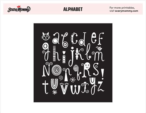 alphabet bilder zum ausdrucken kids alphabet stock illustration