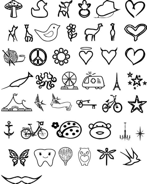 simple tattoos coloring page  print  color