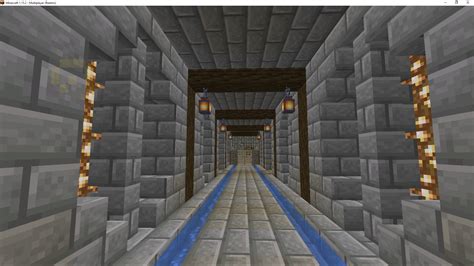 repeating underground tunnel design  base rminecraftbuilds