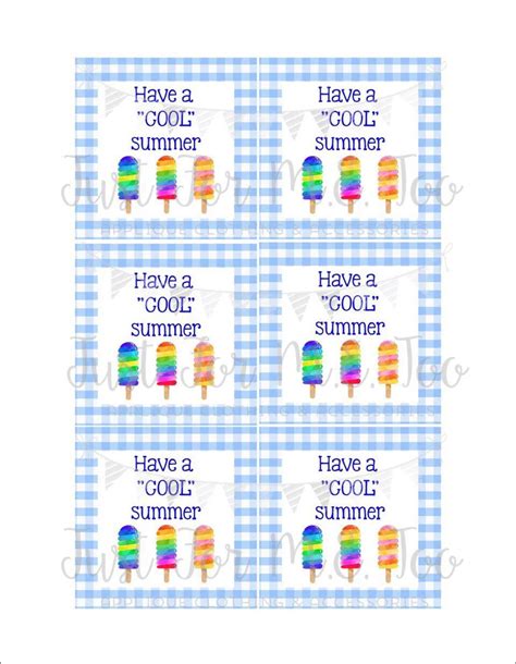 cool summer  printable tags printable word searches