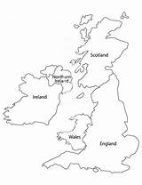 Map Kingdom United England Outline Drawing Ireland Coloring Britain Great Pages Printable British Isles Blank Maps Countries Draw Drawings Getdrawings sketch template
