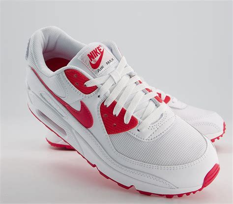 nike air max  trainers white hyper red black  trainers