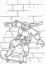 Coloring Pages Ninja Turtle Skateboard Turtles Mutant Teenage Printable Choose Board Print sketch template