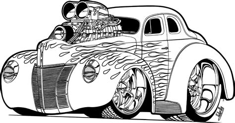 slashcasual muscle car coloring pages